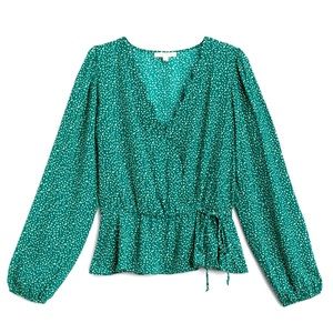 NWOT | Nine Britton Cavanna Faux Wrap Blouse | Stitch Fix Pick | Medium